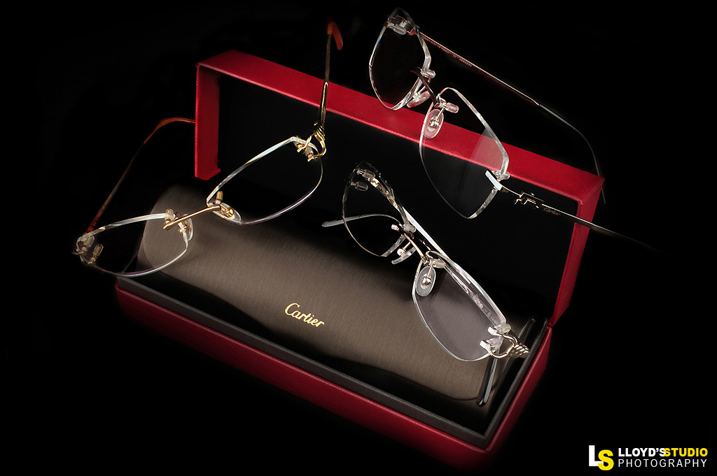 product photography, commercial photography, Cartier Glasses Photo-shoot